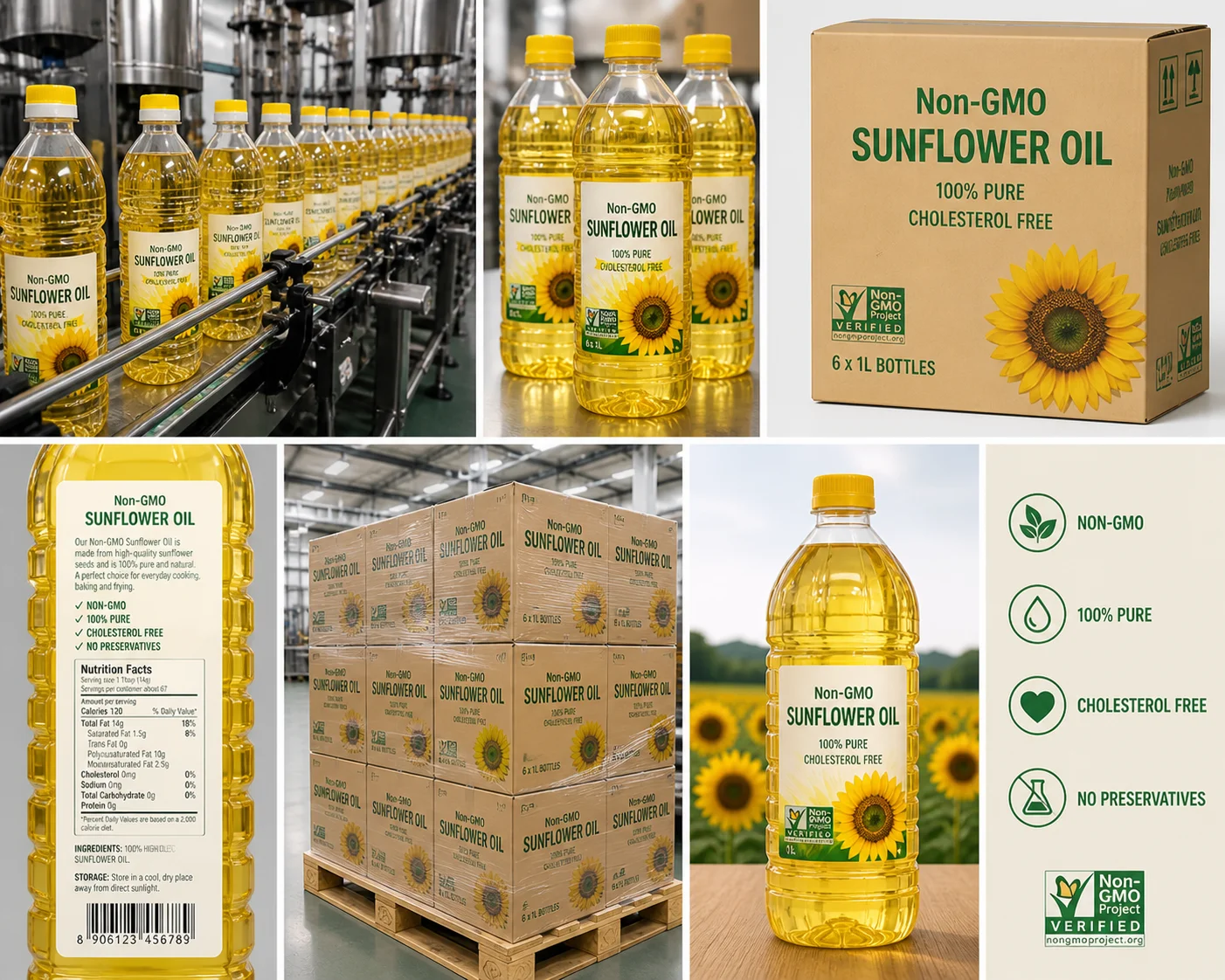 Bulk sunflower oil packaging